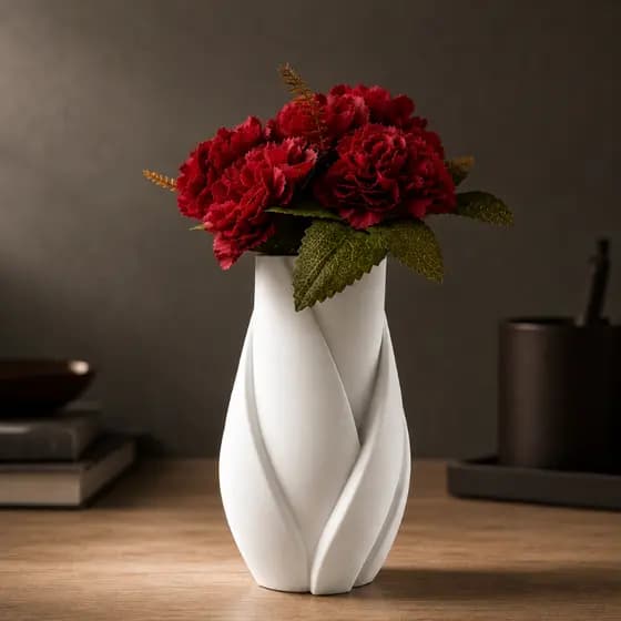 Vaso Decorativo Flora Moderno Resistente para Sala Quarto Escritório Aparador