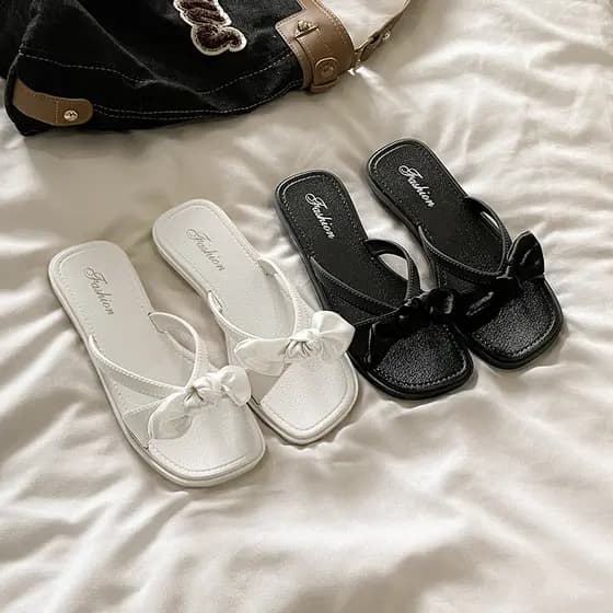 Arco cruz Flip-Flops novo estilo saia All-Match exterior usar sandálias chinelos feminino verão sola macia bonito sapato