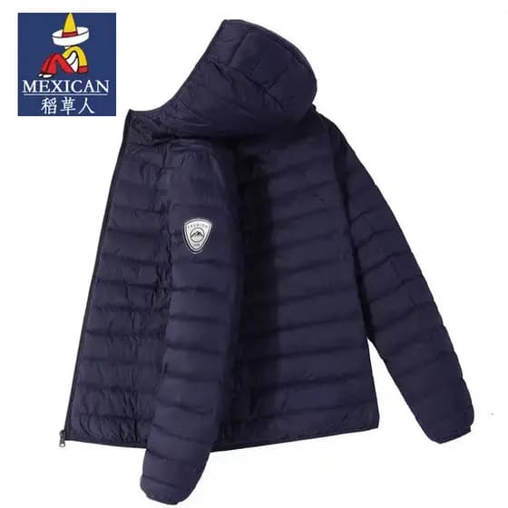 Espantalho 90 para baixo jaqueta estilo masculino 2025 novo estilo inverno engrossado quente pato branco para baixo jaqu