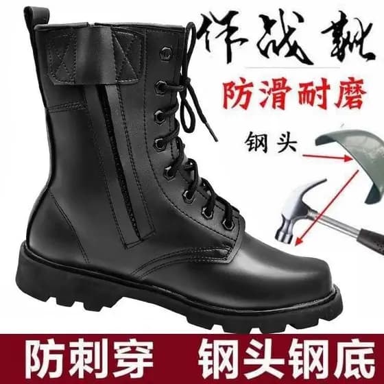 Botas masculinas de couro botas masculinas dedo do pé de aço sola Martin botas de alta qualidade sapatos de algodão de l