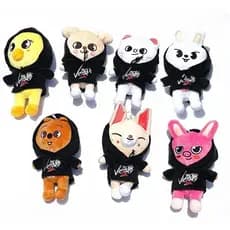 20cm Kpop Skzoo Cartoon Pelúcia De Animais Recheada SK Doll Toys Kawaii JYP Adultos Fãs Stray Fans Chaveiro Pingente Kid