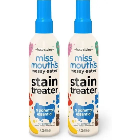 Spray Removedor de Manchas Miss Mouth, adequado para utensílios de mesa manchados - 4 onças, removedor de manchas em emb