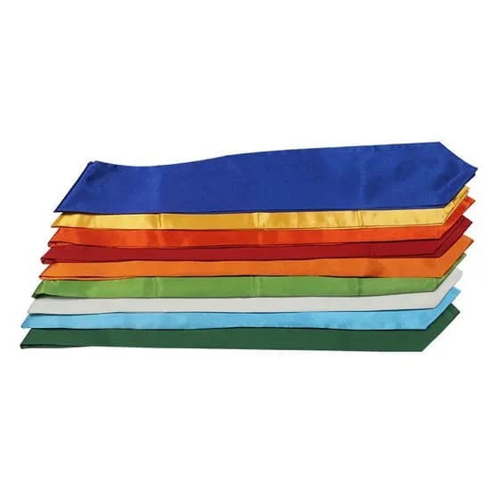 Acessórios para vestes acadêmicas no atacado, faixas de formatura estampadas, fitas de formatura personalizadas, fitas c