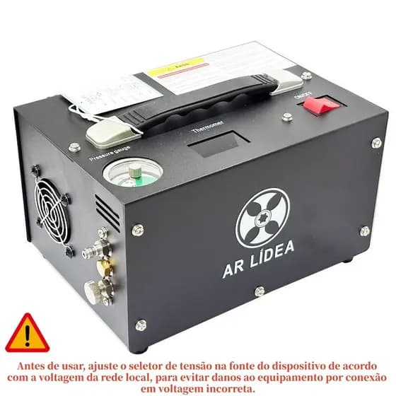 Compressor PCP AR LIDEA 12V 300bar Portátil Alta Pressão