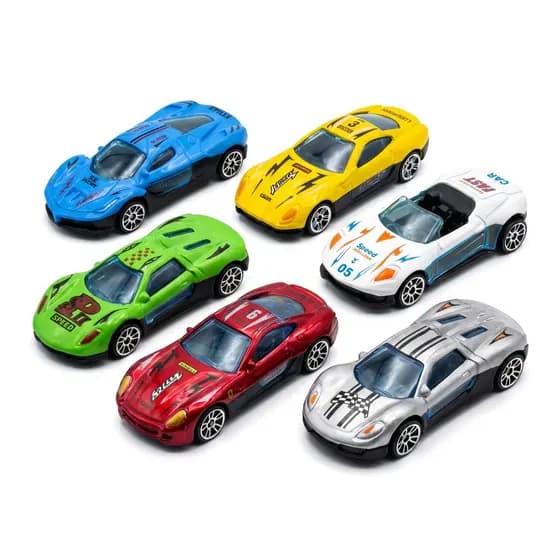 Carrinhos de Metal Coloridos - Escala 1:64 (Compatível com Hot Wheels)