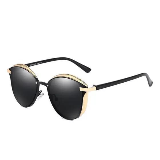 Óculos de Sol Femininos Polarizados Retro Redondos com Proteção UV, Óculos de Sol Deslumbrantes, Óculos Esportivos Premi