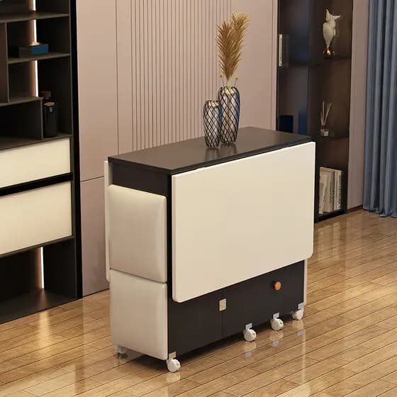 Mesa de asa de frango Mesa de jantar dobrável doméstica removível retrátil retangular pequeno apartamento multifuncional