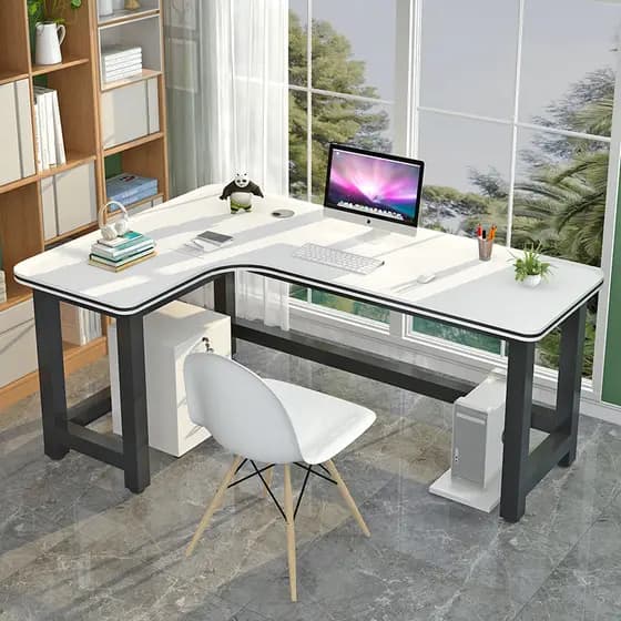 Mesa de canto em forma de l, mesa traseira de parede, computador, escritório, canto longo, em forma de l, mesa de escrit