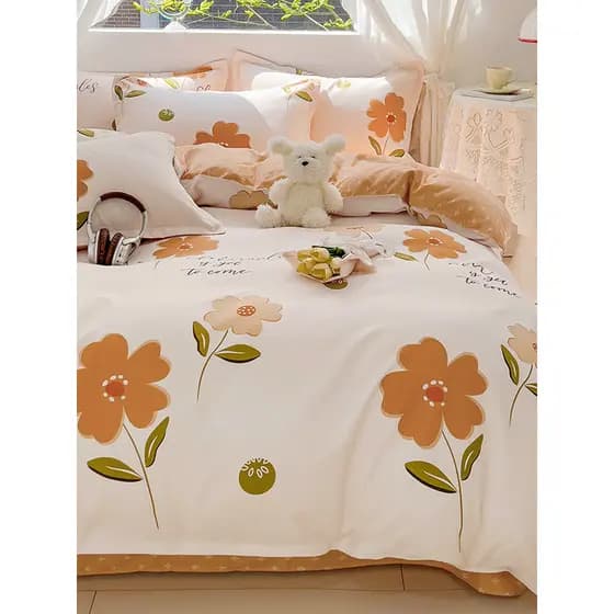 Capa de edredom estilo princesa, peça única, compra, capa de edredom, cama de casal, conjunto de quatro peças, dormitóri
