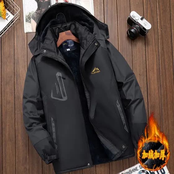 Jaqueta masculina à prova de vento à prova de chuva jaqueta de algodão quente roupas de proteção do trabalho