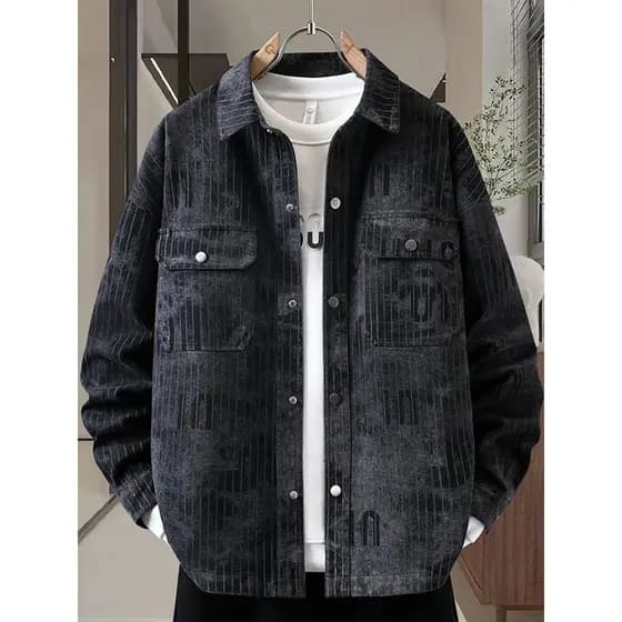 2026 novo estilo jaqueta jeans masculina primavera outono rufião bonito americano Casual estilo Preppy juventude jaqueta