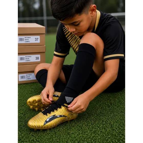Chuteira Infantil Campo 26 ao 33 Futebol