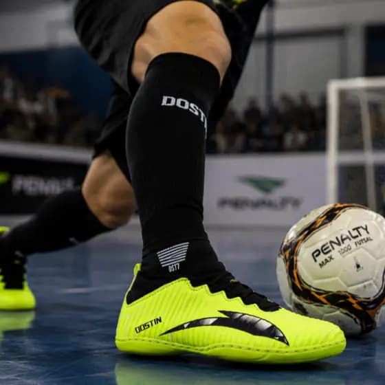 Chuteira Quadra Futsal Cano Alto Costurada Envio Imediato