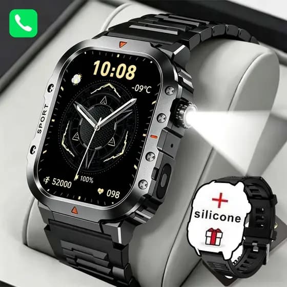 Belteenk smartwatch H11 Relógio masculino inteligente esportivo Chamada Bluetooth IP68 à Prova de água Assistente IA