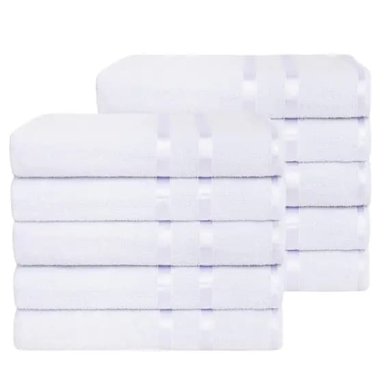 Kit 10 Toalhas De Banho Hotel, Pousada, Hostel 100% Algodão - Linha Lyra.