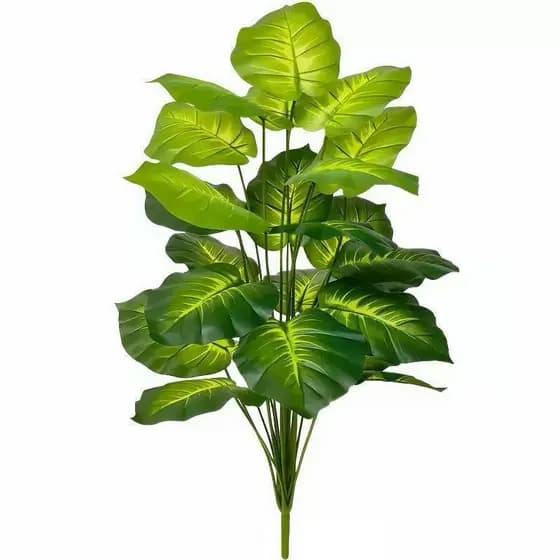 planta artificial grande 100cm decorativa realista 18 folhas verde para sala quarto escritorio sem vaso