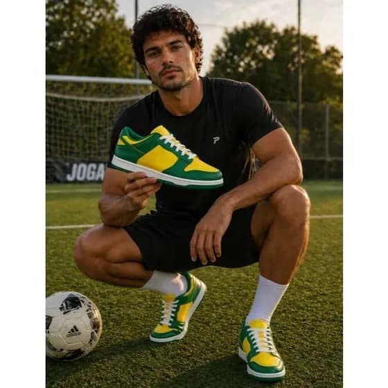 Tênis Lançamento Unissex do BRASIL COPA HICKSTORE