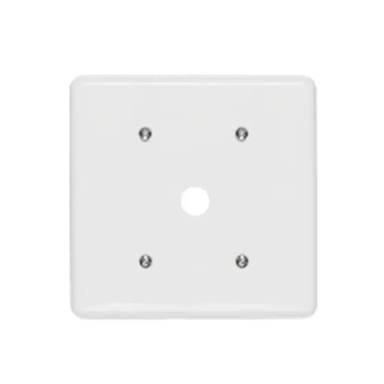 Placa 4x4 Com Suporte Saida Fio Central Ilumi Stylus Branco