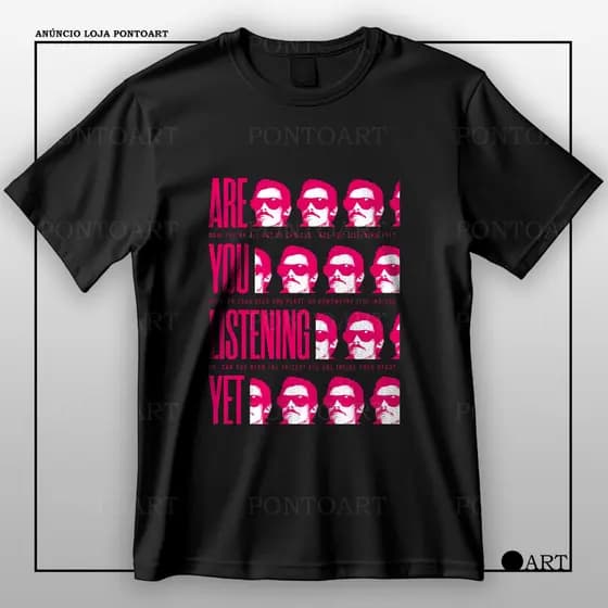 Camiseta Harry Styles Kiss All The Time Are You Listening Yet Camisa 100% Algodão