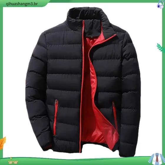 Casaco Esportivo Masculino De Inverno casual De Algodão Espesso E Quente