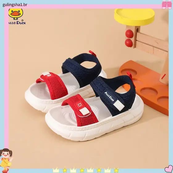 Crianças sandálias meninos sapatos estudantes do ensino fundamental esportes sola macia médio pequeno crianças bebê 2025