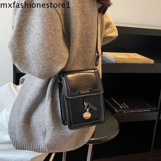 MXFASHIONE Bolsa Quadrada Pequena , Crossbody Com Design Exclusivo De Retalhos De Ombro De Couro Cera De Óleo