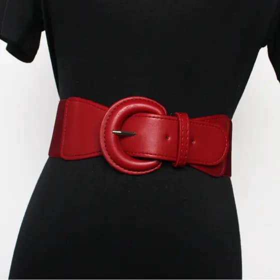 cinto feminino cinto feminino largo Casaco feminino Fashion All-Match com cinto elástico de saia