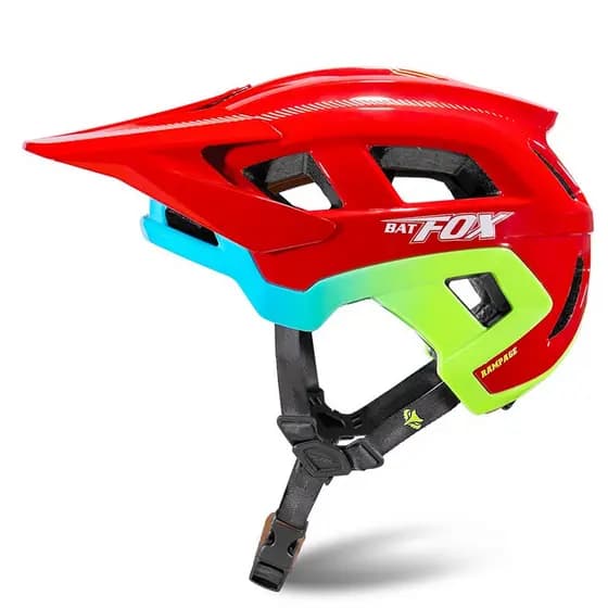 BATFOX Verão Poroso Respirável Bicicleta Capacete de Montanha MTB Capacete de Mountain Bike Masculino Capacete de Mounta