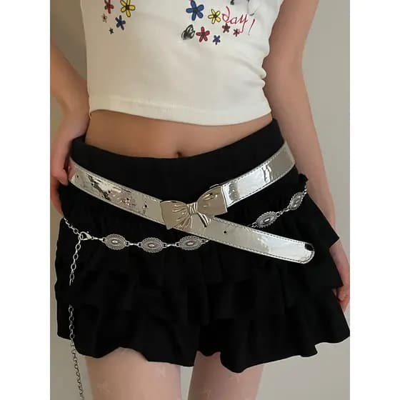 cinto feminino largo cinto feminino plus size Arco versão coreana nicho simples com saia cinto feminino