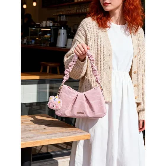 bolsa feminina bolsa femenina CtlnoKegin Novo padrão de Glitter chinês plissado nuvem saco 2026 novo estilo estilo estil