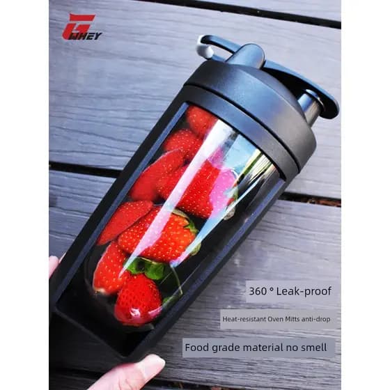 Copo agitador de Fitness, grande capacidade, resistente ao calor, camada dupla, Anti-escaldante, copo de água esportivo,