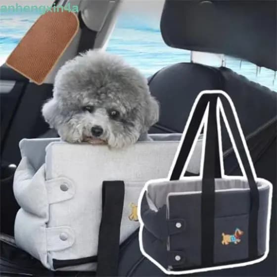 Assento De Carro Para Cachorro ANHENGXIN , Segurança Macio Animais De Estimação De Grande Capacidade , Com Trela