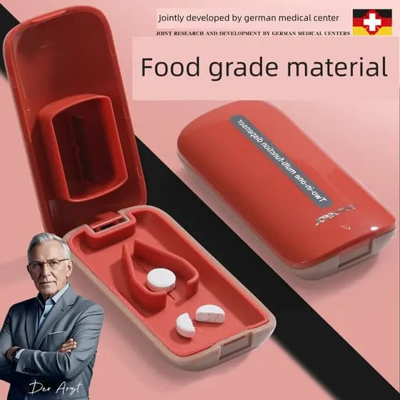 Cortador de medicina alemão um a dois médico preciso dispensador de medicina corte medicina dividindo Tablet ferramenta
