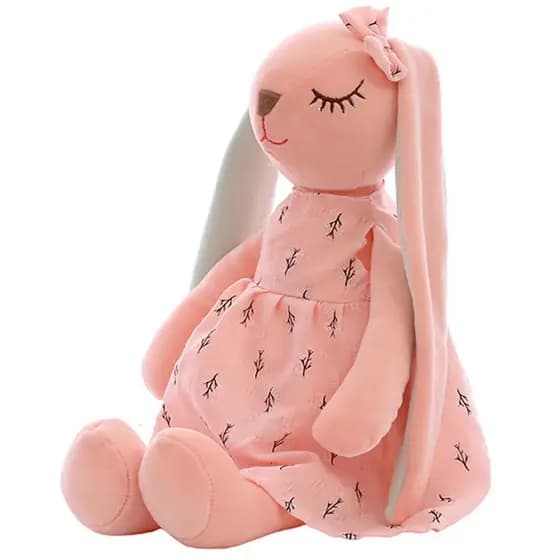 35CM Boneca de Coelho de Orelhas Longas de Desenho Animado Brinquedos de Pelúcia Macia para Crianças Companheiro de Dorm