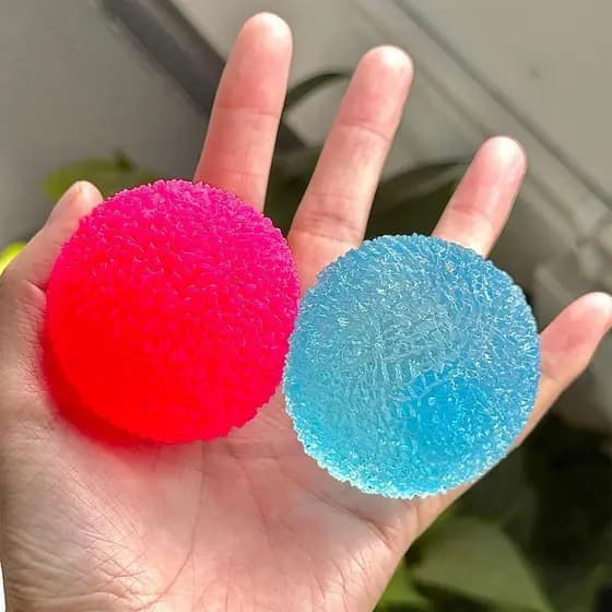 Squishy Blue Ice Ball Maltose Fidgets Toy Anti-Stress Mochi Slow-rebound Squeeze Para Exercício Manual condekph