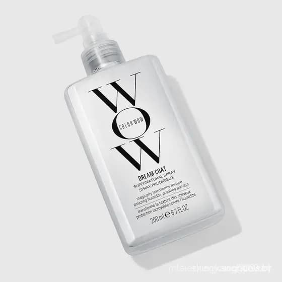 Color Wow Dream Coat, spray anti-frizz para cabelos molhados, oferece proteção térmica para o cabelo, deixando-o liso e