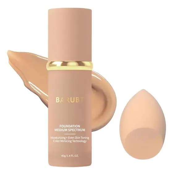 Creme de Maquiagem Base 4 em 1 com Mudança de Cor - Corretivo Hidratante de Efeito Completo, Creme de Maquiagem Corretiv