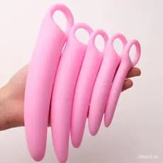 5 peças de expansores do assoalho pélvico, expansores em forma de L, feitos de silicone ecológico, usados para reparação