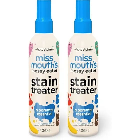 Spray Removedor de Manchas Miss Mouth, adequado para mesas de jantar manchadas - 4 onças, pacote com 2 - Essenci PFM7