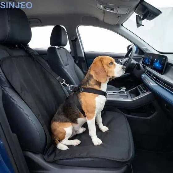 Desce Conjunto De Viagem Para Carro De Estimação , Capa De Assento De Cachorro Anti-Sujeira À Prova D'água Traseiro Dobr