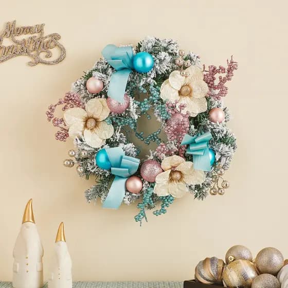 Reunindo criptografado guirlanda de natal decorações de natal Rattan anel porta pendurado na parede decoração da janela