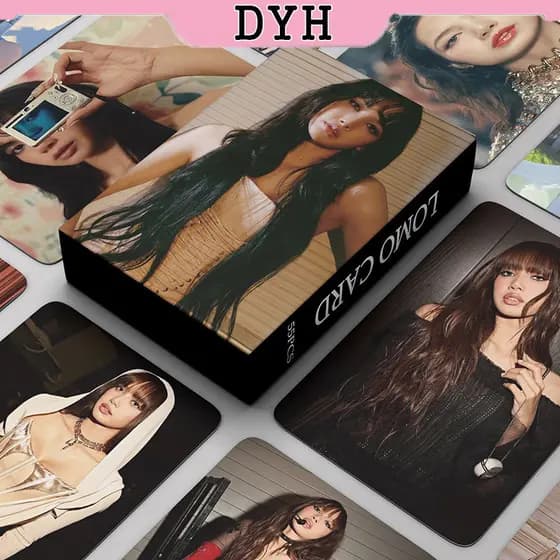 55pcs/caixa Photocards BLACKPINK LISA Álbum Nova Mulher KPOPLOMO Coleção de Cartões CJED