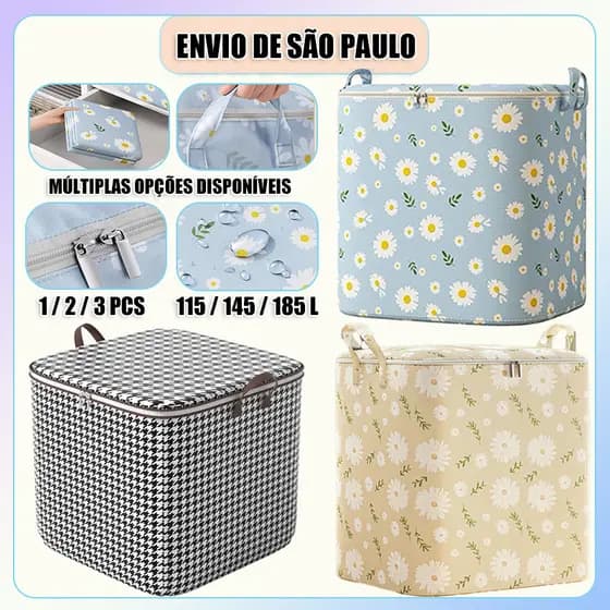 saco de armazenamento115/145/185 L Caixa Multifuncional De Armazenamento De Grande Capacidade Para Colchas E Roupas Dom