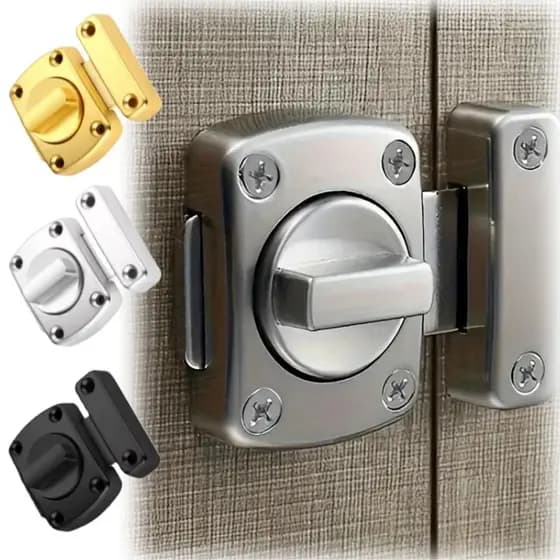 Fechadura Trava De Segurança liga de zinco Porta De Aço Inox Tranca Anti Roubo Fácil instalação