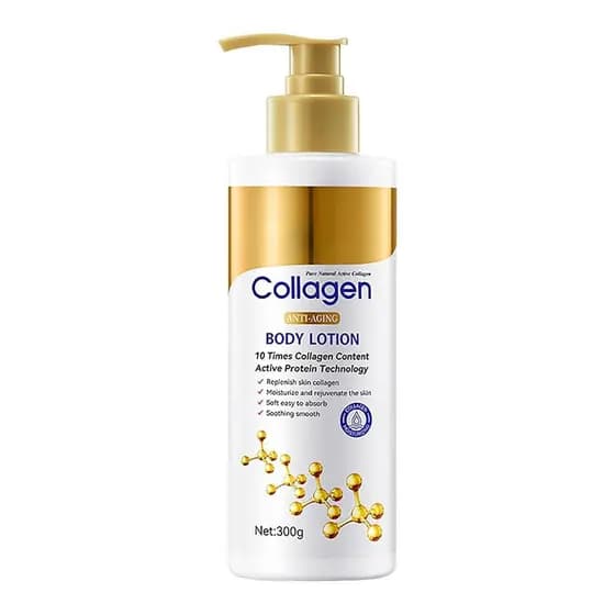 Loção corporal de colágeno, loção corporal hidratante, creme corporal nutritivo e anti-secura, adequado como presente pa