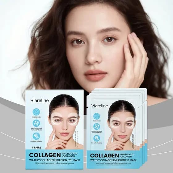 Viareline Máscara Hidratante de Colágeno para os Olhos Suave e Confortável Ao redor dos Olhos Hidratante Flexível Cuidad