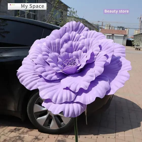 Minha Flor De Peônia De Simulação , Artificial PE Gigante , Flores Falsas De Exibição De Janela De 40/50 Cm