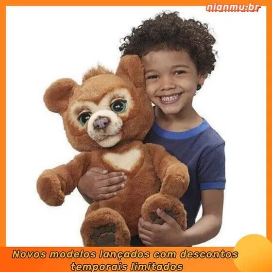 O Curioso Urso De Pelúcia Interativo Brinquedo Adorável Boneca Recheada Presente De Aniversário Para Crianças
