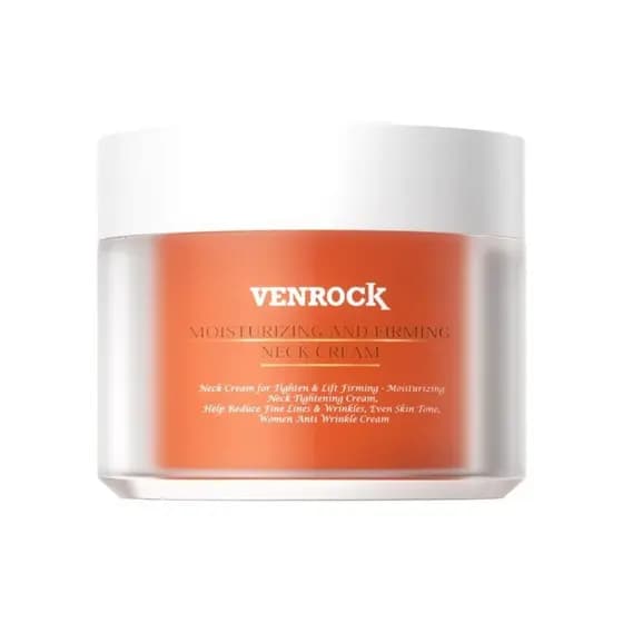 Creme Antienvelhecimento para Pescoço Venrock Firm Intentions, Natural e Orgânico, Firmador da Pele, Antirrugas, Creme p