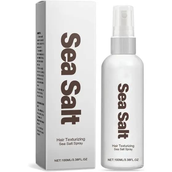 Spray Texturizador de Sal e Mar para Cabelo - Ondas de Praia, Fixação de Cachos, Hidratante e Nutritivo (1 unidade) VQUJ